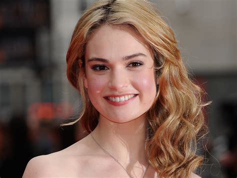 lily james facts.